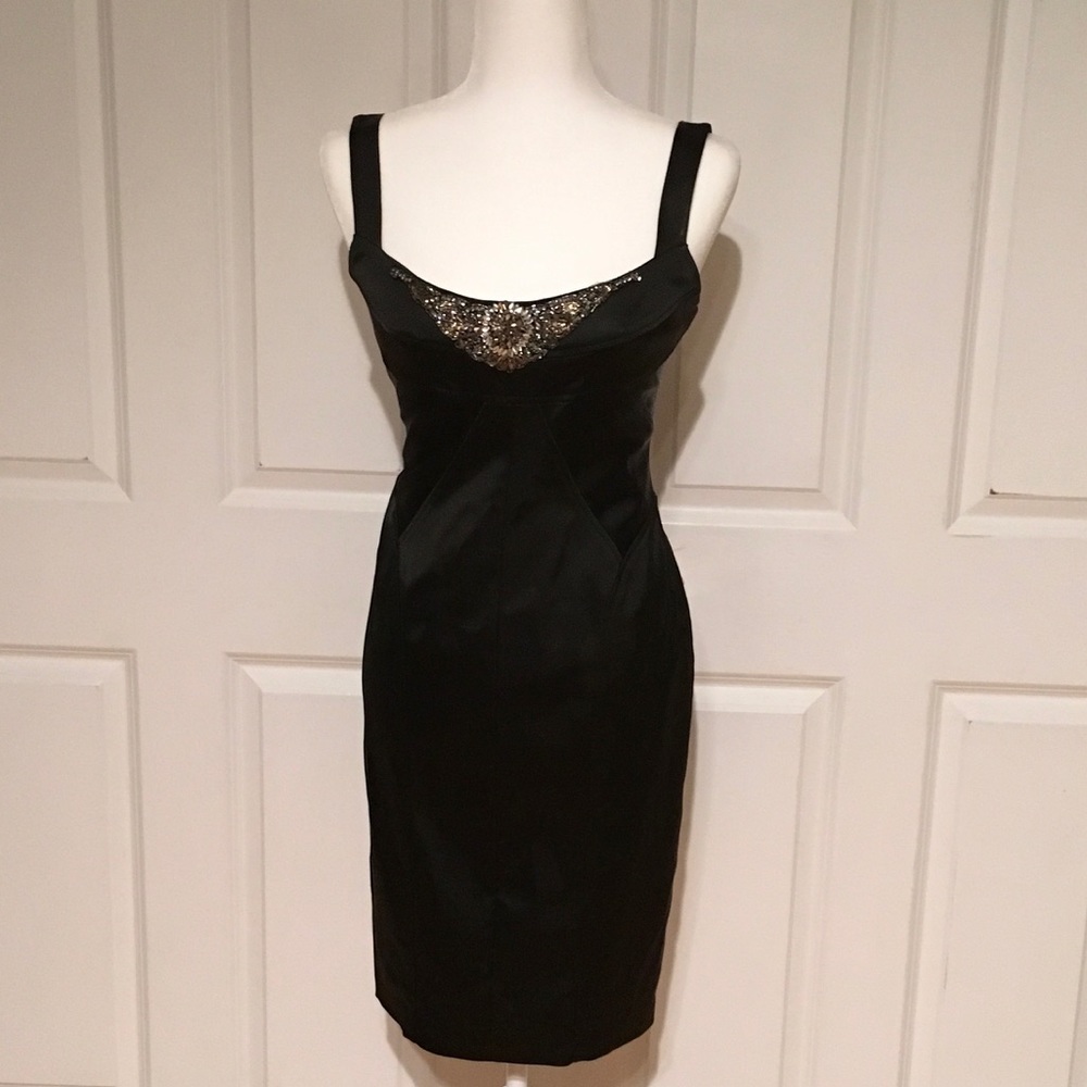 David Meister, black cocktail dress, size 2
